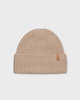 Vince Beanie Plush Cashmere Chunky-Knit  Camel ONESIZE