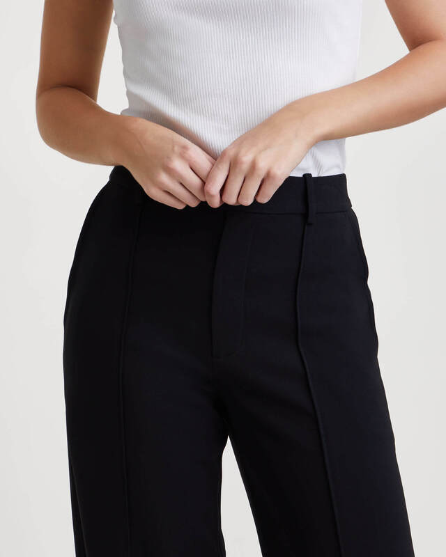 Proenza Schouler Byxor Weyes In Matte Viscose Crepe Svart US 2 ( EUR 34)