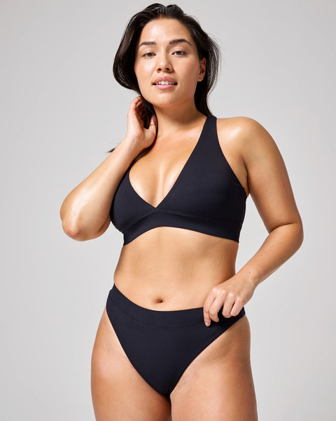 High Waist Bikini Brief Svart 2