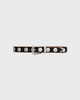 KHAITE Belt Benny Silver Studs Black 70