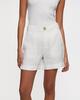 Vince Shorts Hemp Mid Rise Offwhite US 10 (EUR 42)