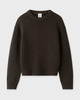 Almada Label  Sweater Cru Crewneck  Chocolate L