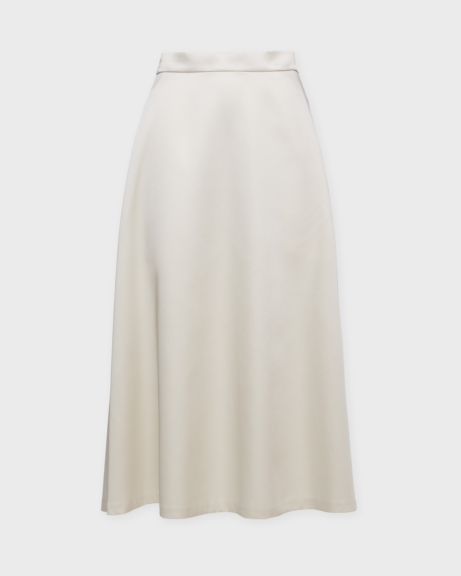 Wakakuu Icons Women's Cream Rio Satin Skirt Creme S