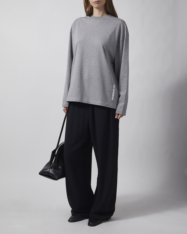Jil Sander T-Shirt CN LS PNT Light Grey S