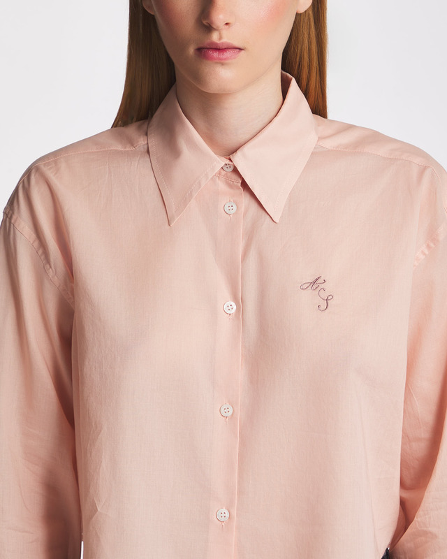 Acne Studios Shirt Embroidery Logo Ljusrosa 42