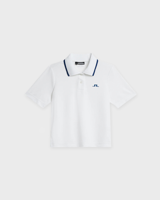 J Lindeberg Topp Carina Jacquard Polo Vit S