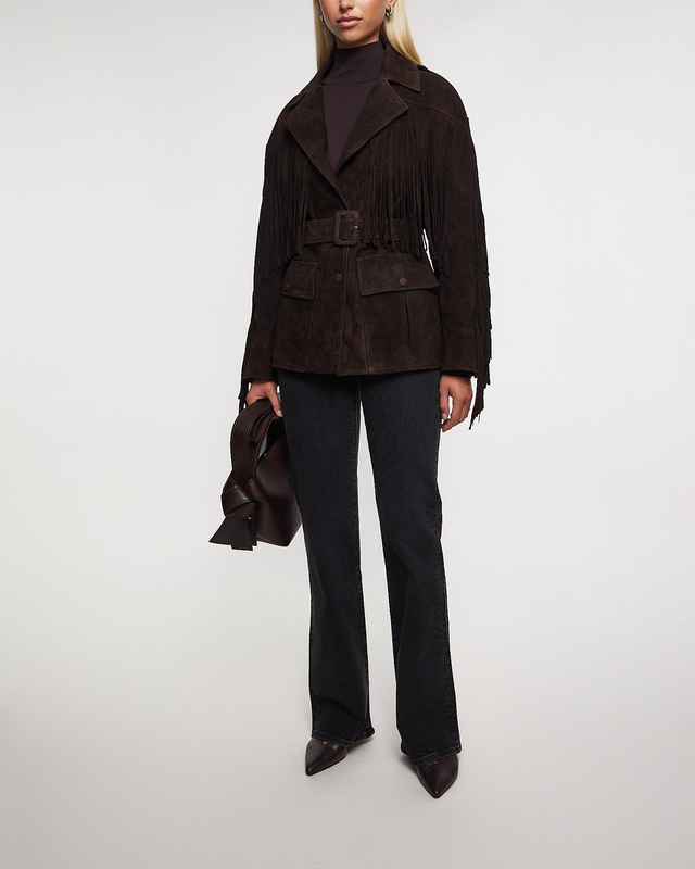 Nour Hammour Jacka Cassidy Suede Mocca M