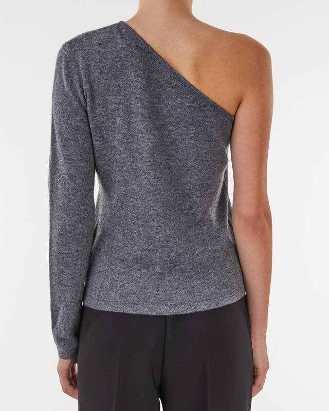 Wakakuu Icons Top One Shoulder Knitted Dark grey M