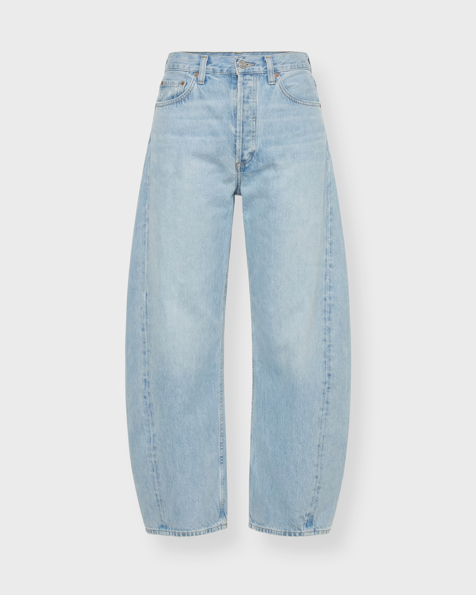 Agolde Women's Light Blue Wash Luna Pieced Jean H/R Crv Taper 28