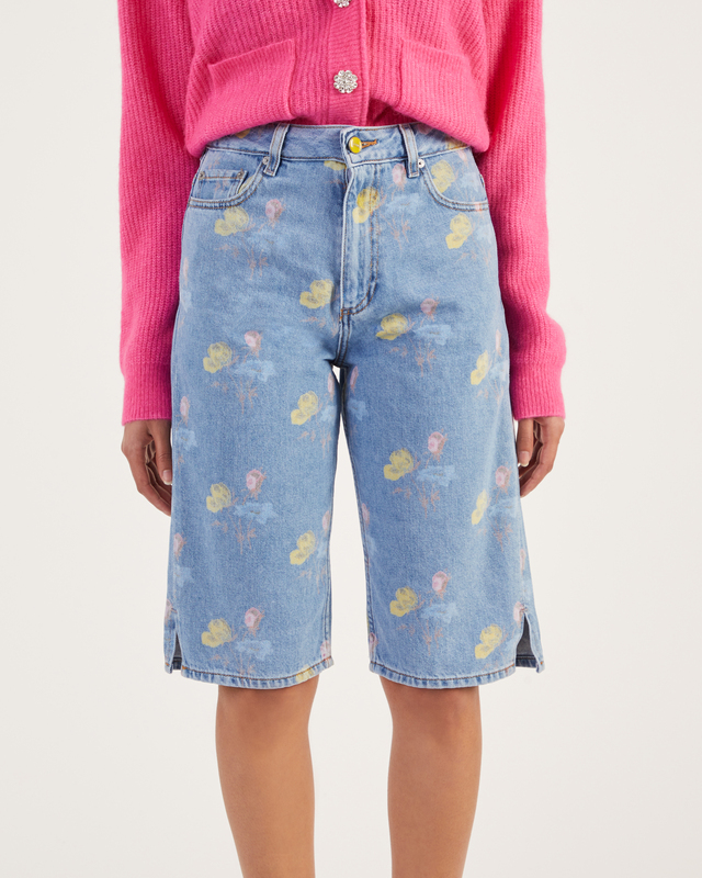 GANNI Shorts jeans Ljusblå 26
