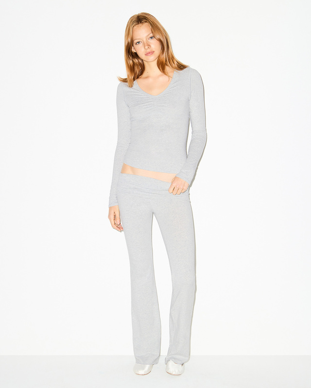Skims Bukser Cotton Jersey Foldover Light Heather Grey S