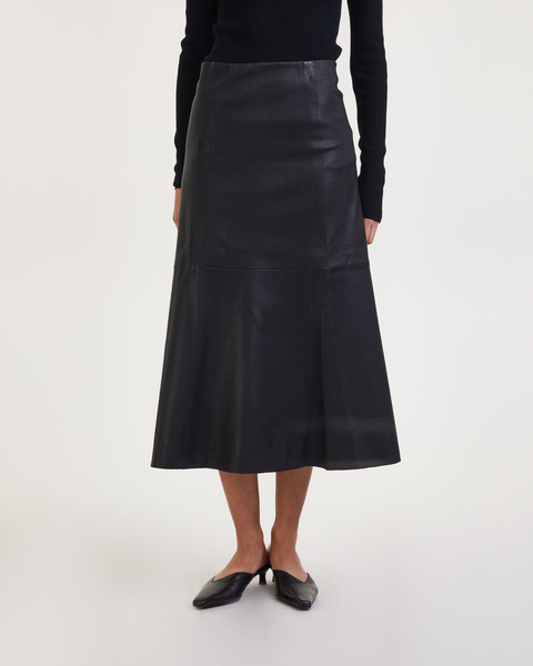 Leather skirt Simoas Svart 1
