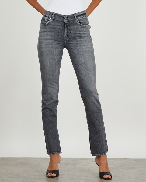 Jeans The Straight Soho With Side Slit Grå 1