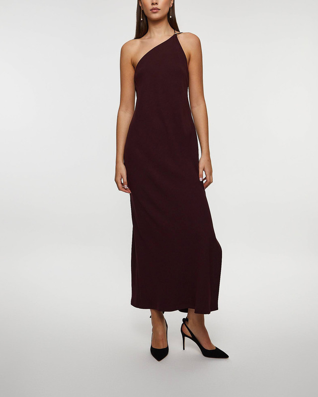 Vince Dress One Shoulder Jewel Spere  Röd US 8 (EUR 40)