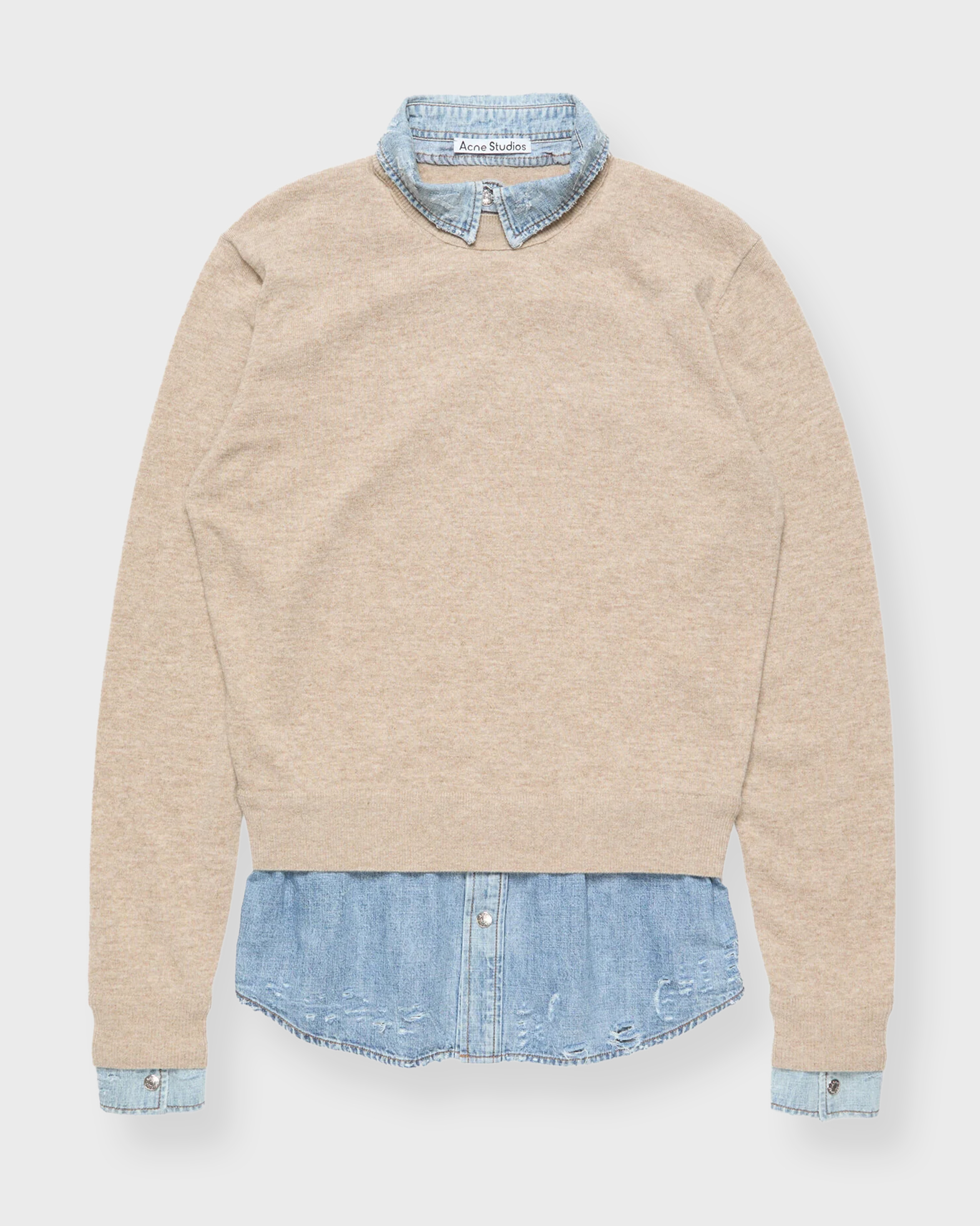 Acne Studios Women's Beige Sweater Rw-Wn-Knit000012 M