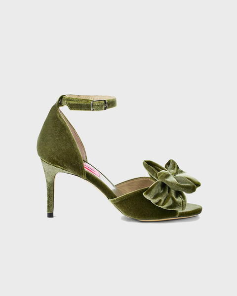 Sandal Marita Velvet Grön 1
