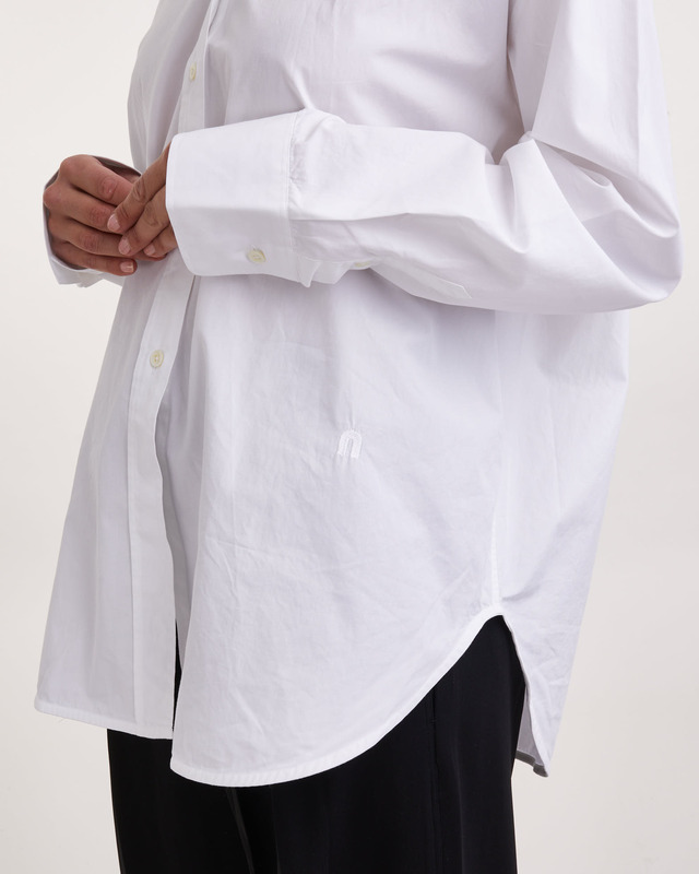 Teurn Studios Shirt Pointy Collar Poplin  Vit 36