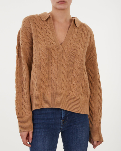Sweater Ls Collar Po-Long Sleeve  Camel 1