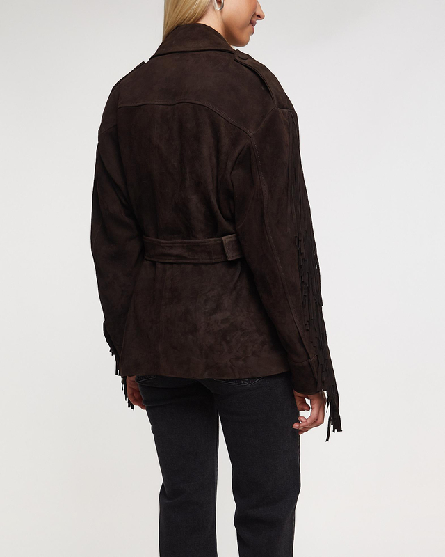 Nour Hammour Jacka Cassidy Suede Mocca M