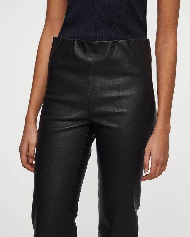 By Malene Birger  Florentina Trousers Long Leather Black 36