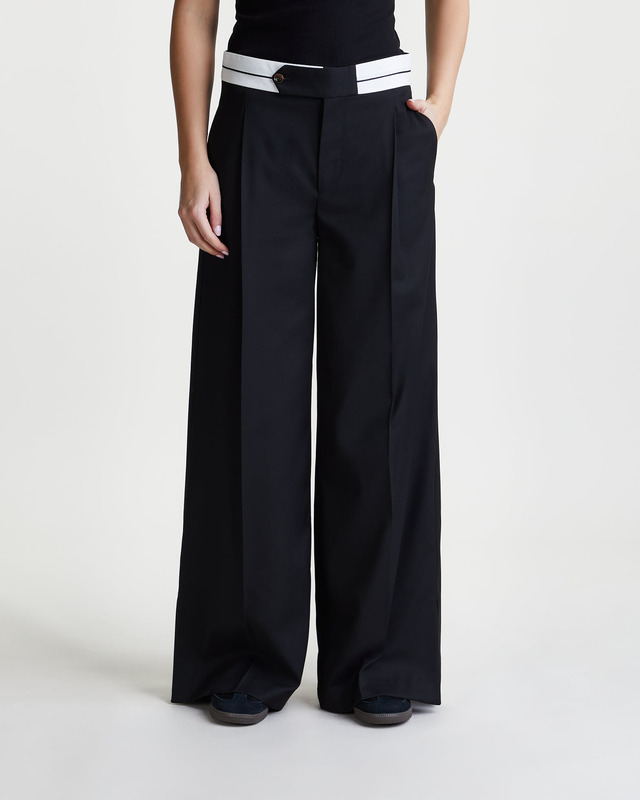 The Garment Trousers Pluto Wide Black UK 6 (EUR 34)