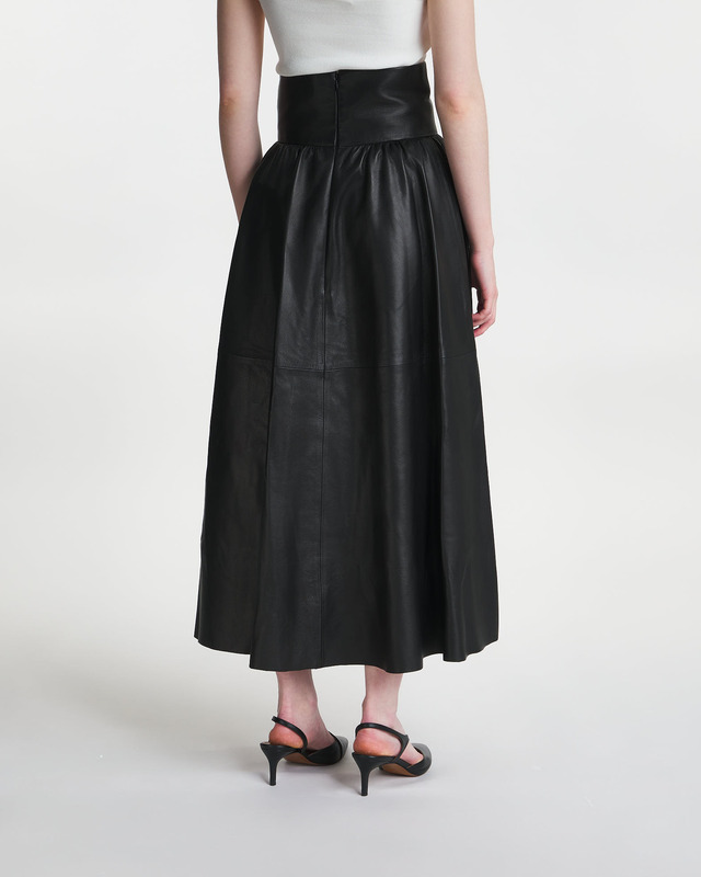 By Malene Birger Skirt Mivilo Leather Black 38