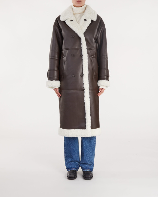 STAND STUDIO Kappa Hayley Coat Mörkbrun 40