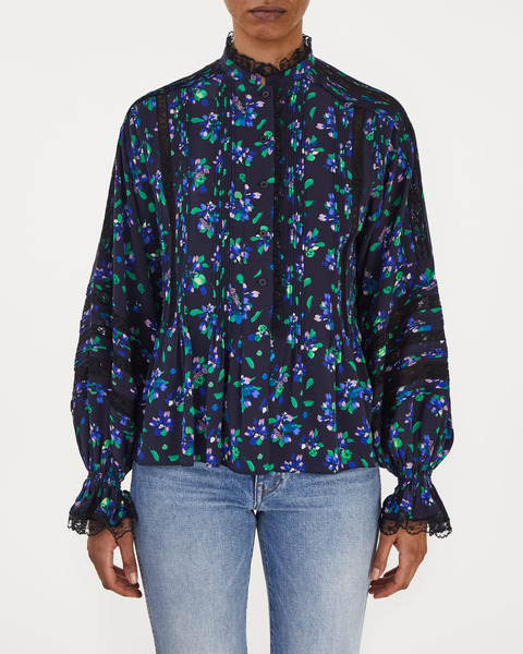 Blus Tritelia Bianca Flower Svart 1