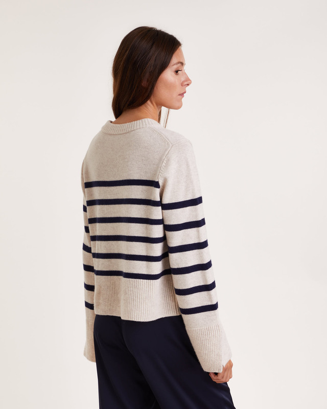 Wakakuu Icons Sweater Josie Stripe Knit Cream M