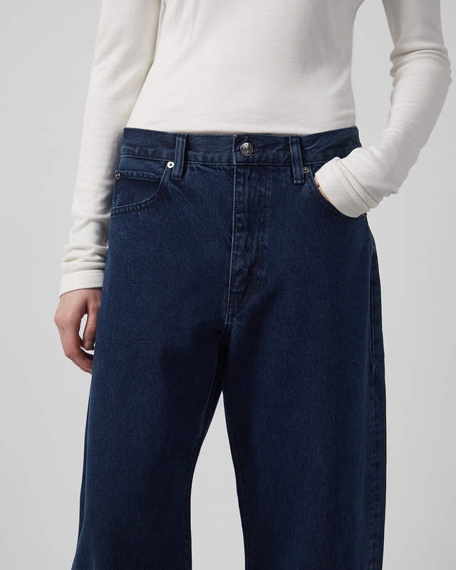 Frame Jeans The Bubble Crop Dorado Dark blue wash 26