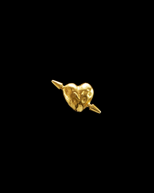 Maria Nilsdotter Örhänge Tuvstarr's Heart Ear Stud  Guld ONESIZE