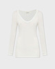 LISA YANG Top Amalea Cashmere White 0 (XS-S)