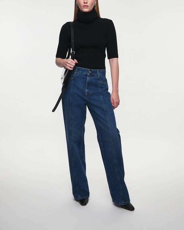 Dagmar Jeans Loose Fit Dark Blue Denim Dark blue wash W30/L32