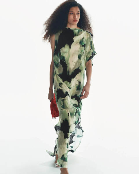 Dress Alana Blurry Grön 2