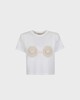 Magda Butrym T-Shirt Crochet White FR 40 (EUR 38)
