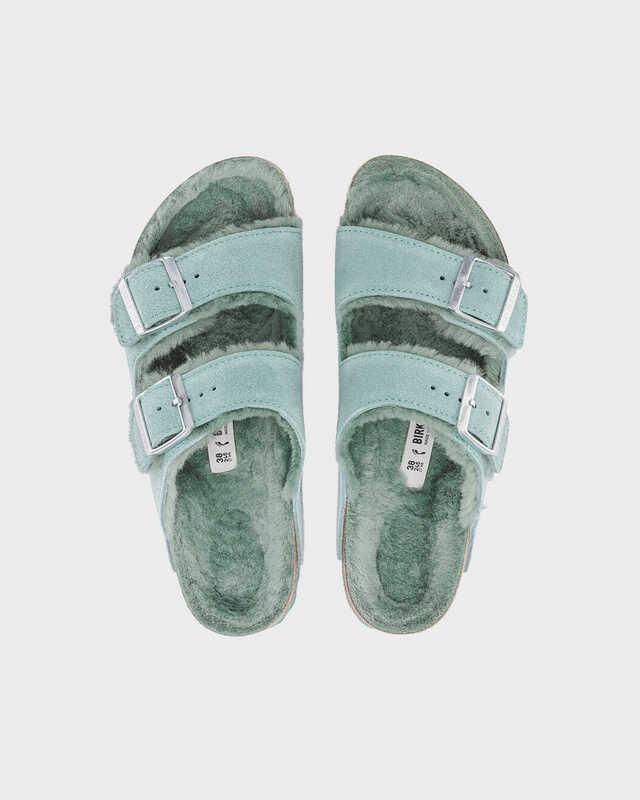 Birkenstock Sandal Arizona VL Shearling Mintgrön EUR 41