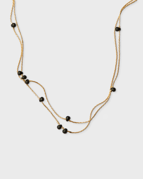 Duo Necklace Guld/svart ONESIZE 1