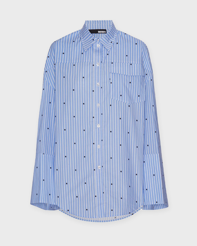 ROTATE Birger Christensen Shirt Oversized Blue 34