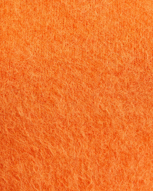 Ganni Sweater Brushed Alpaca O-Neck Orange S
