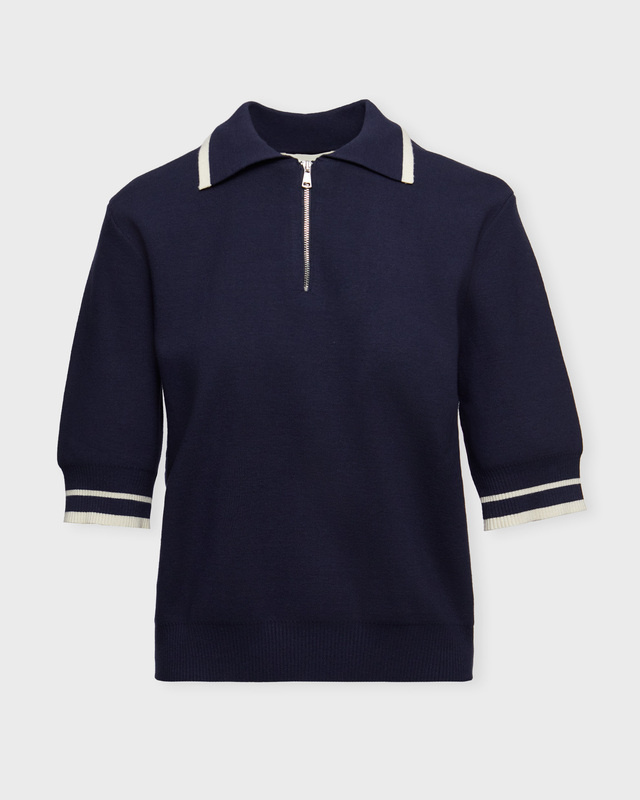 Wakakuu Icons Sweater Nantes Polo Knit Blue/White M