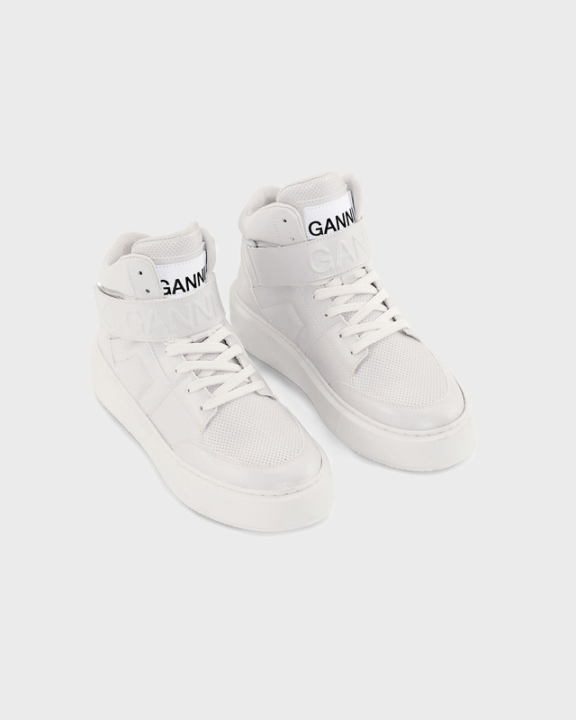 Ganni Sneakers Sporty Cupsole Velcro Egret EUR 41