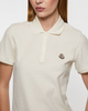 Moncler Topp Polo Collar  Natural M