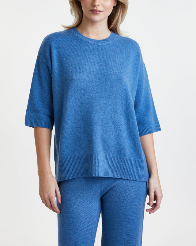 LISA YANG Sweater Camille Cashmere Blue 2 (M-L)