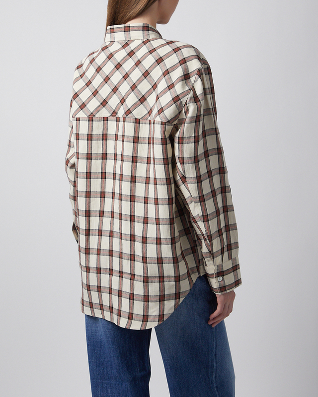 RÓHE Skjorta Oversized Check Röd 36