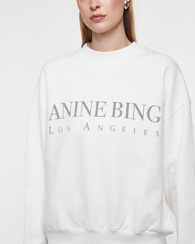 ANINE BING Tröja Jaci Los Angeles Ivory XS