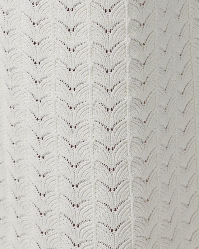 Malina Byxor Alycia Knitted Fringe White L
