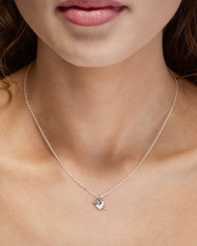Maria Nilsdotter Necklace Tiny Tuvstarr's Heart Silver ONESIZE