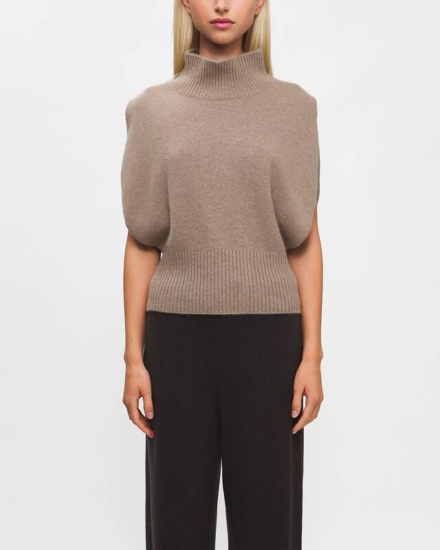 LISA YANG Top Zaya Cashmere Brun 2 (M-L)