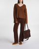 By Malene Birger Tröja Cimone Cable Knit Röd/brun L