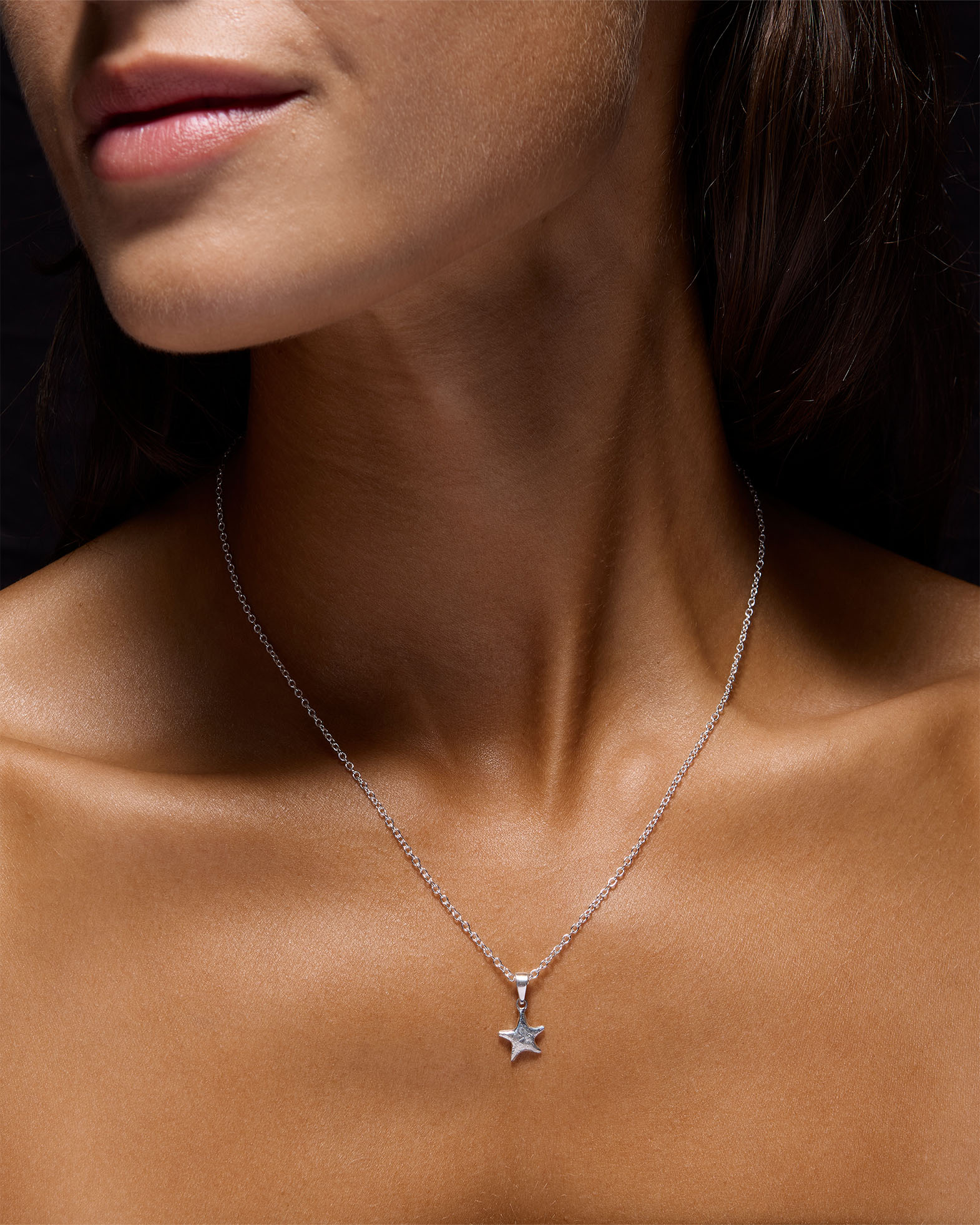 Maria Nilsdotter Necklace Tiny Tuvstarrs Star In Metallic